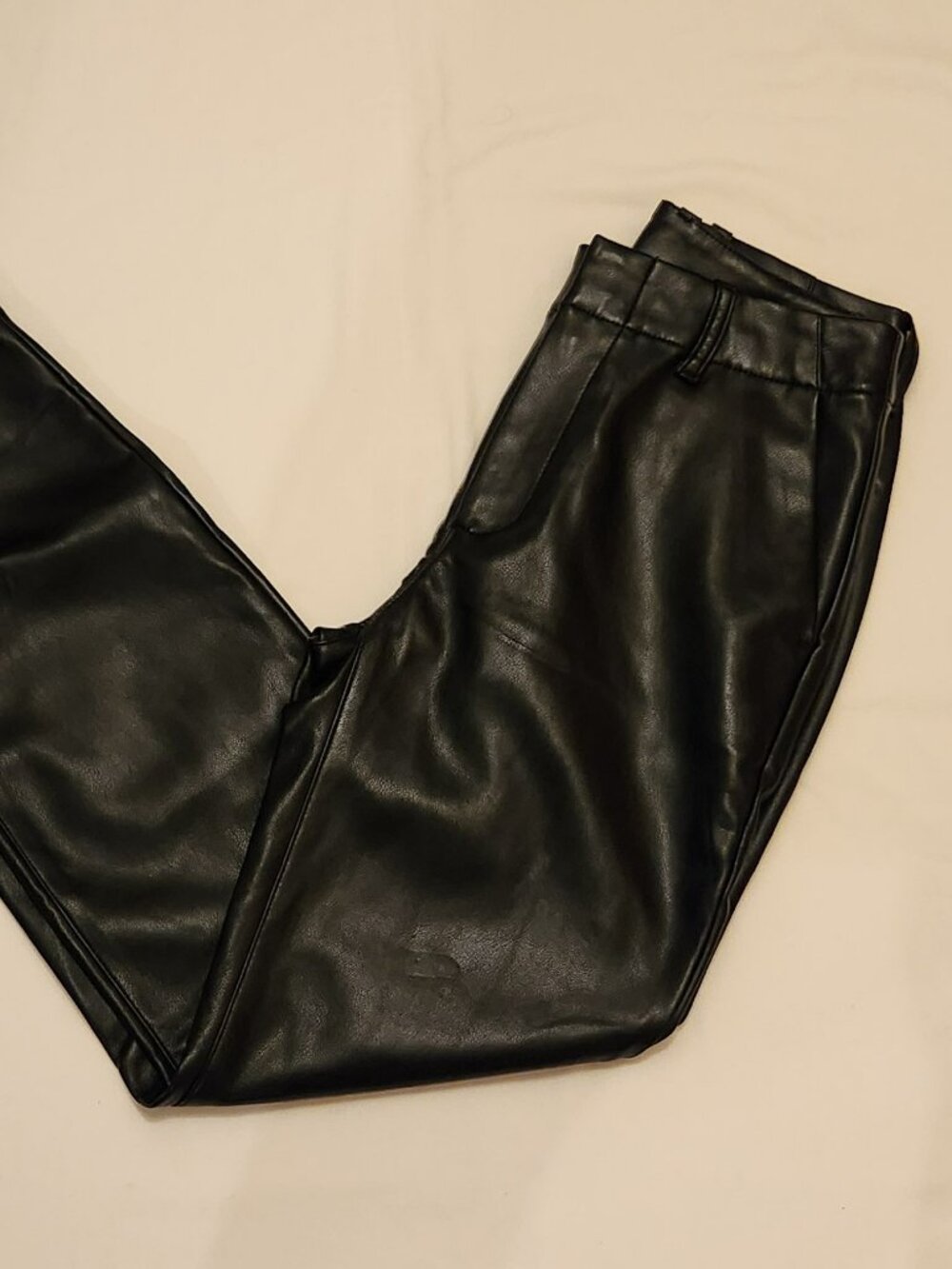 GAP faux leather pants sz 0 black NWT $90